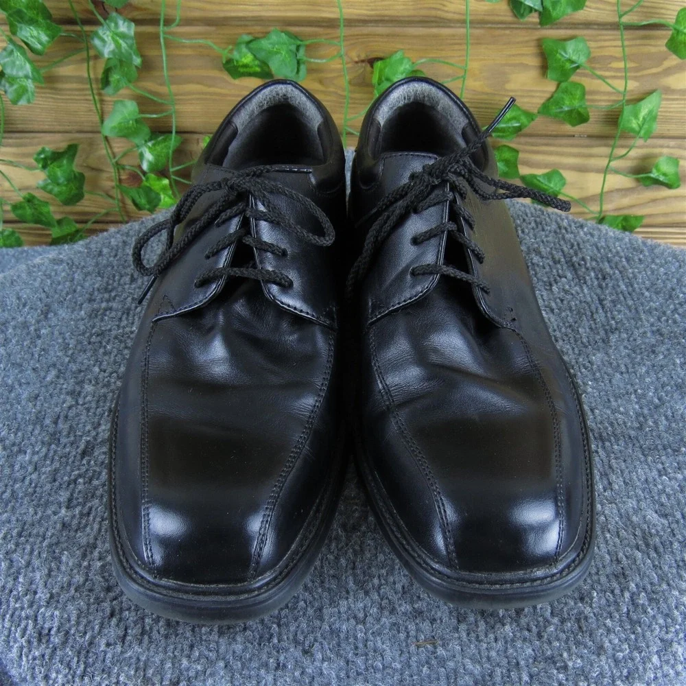 Nunn Bush Men's  Derby Oxfords Black Leather Size‎ 8.5 Medium Gently Used 2025